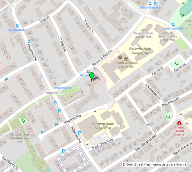 Umgebungskarte 1 Etagenwohnung Wuppertal