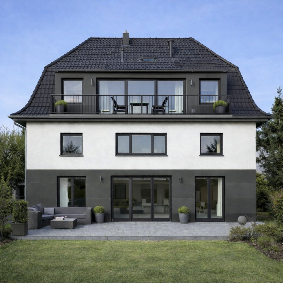 KI-generiertes Beispielfoto Mehrfamilienhaus Solingen