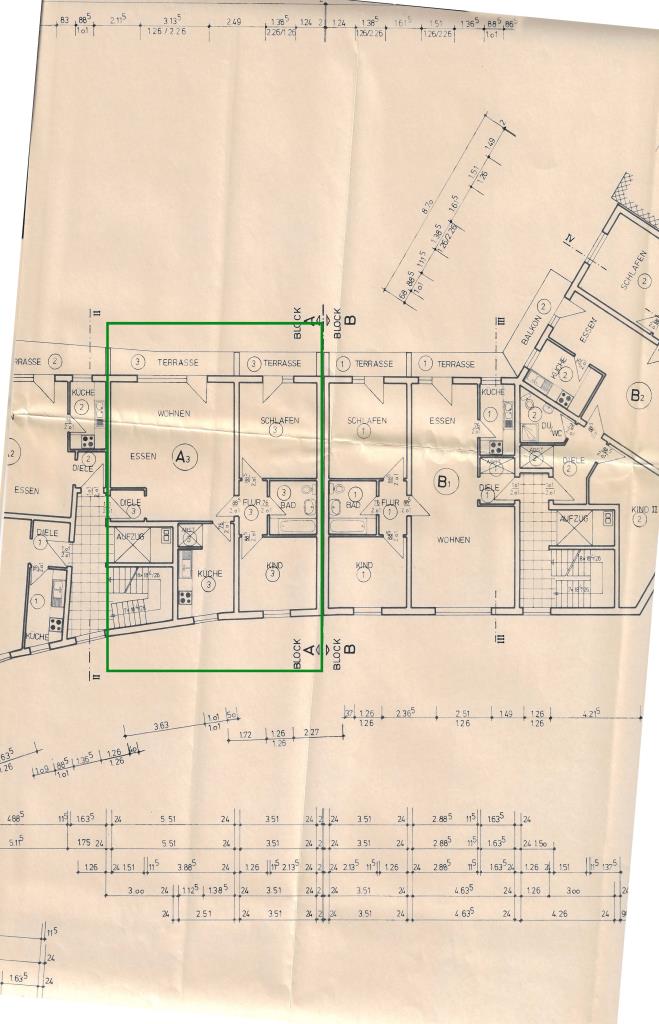 Grundriss Etagenwohnung K�ln