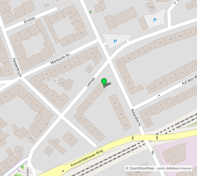 Umgebungskarte 1 Etagenwohnung Hagen