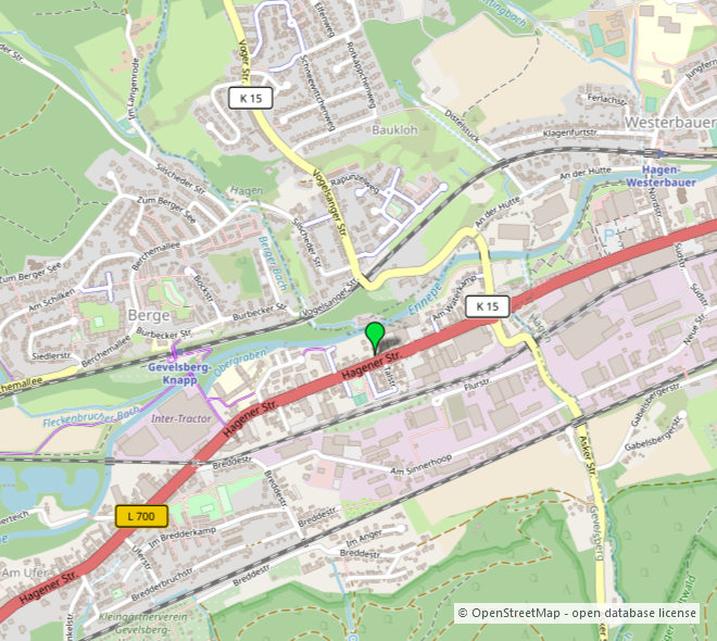 Umgebungskarte 2 Etagenwohnung Gevelsberg
