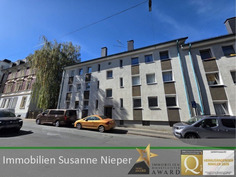 Hausansicht Wuppertal Wohnung Optimale Aufteilung auf kleinem Raum + 2 Nettokaltmieten sparen! Wuppertal Langerfeld WE02EGre