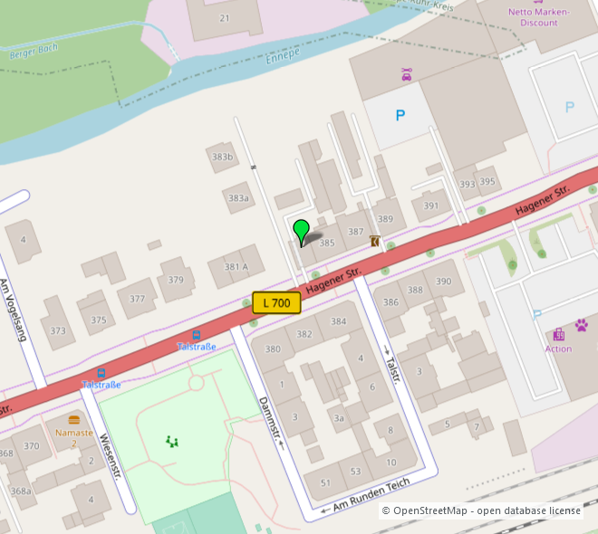 Umgebungskarte 1 Etagenwohnung Gevelsberg