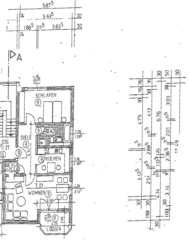 Grundriss Etagenwohnung Solingen