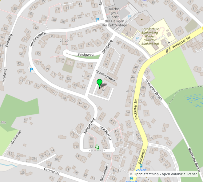 Umgebungskarte 1 Etagenwohnung Solingen