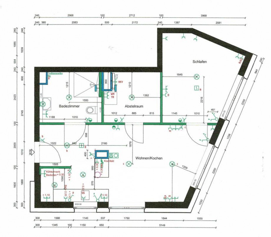 Grundriss Erdgeschosswohnung Solingen