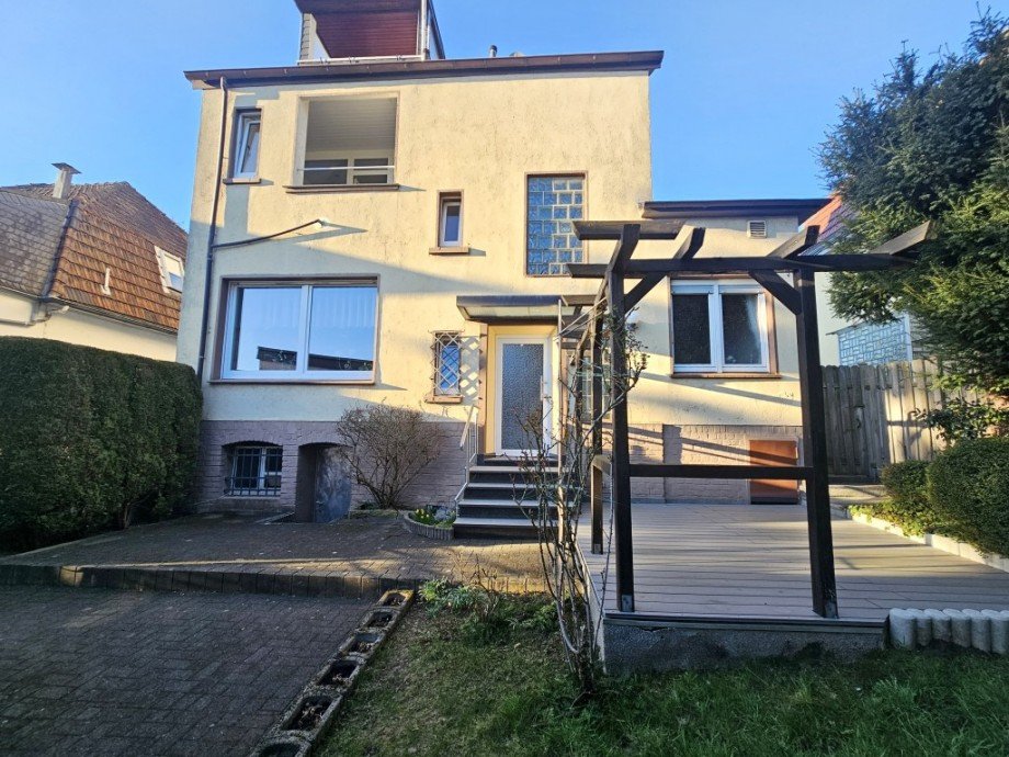 Au�enansicht hinten Maisonettewohnung Solingen