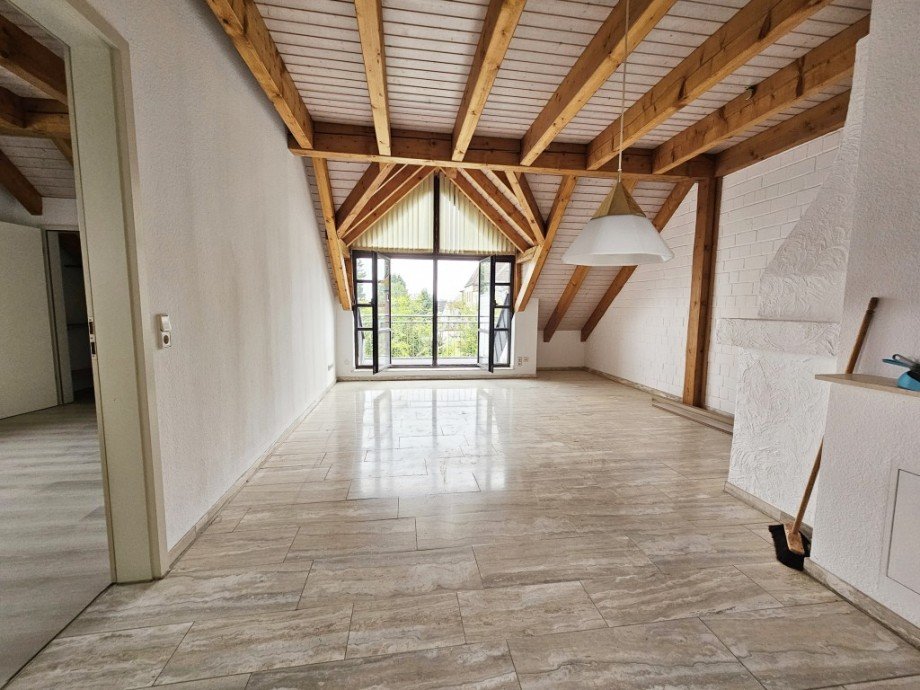 Wohnzimmer Dachgeschosswohnung Solingen