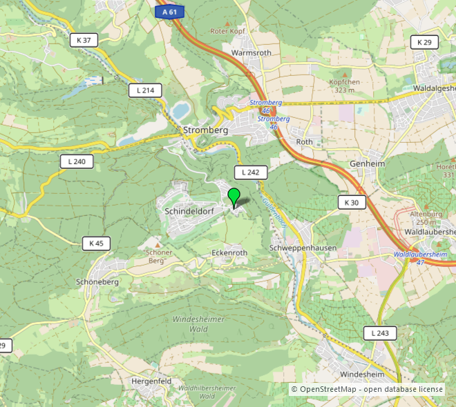Umgebungskarte 2 Wohngrundst�ck Stromberg