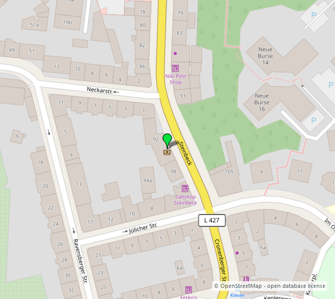 Umgebungskarte 1 Dachgeschosswohnung Wuppertal