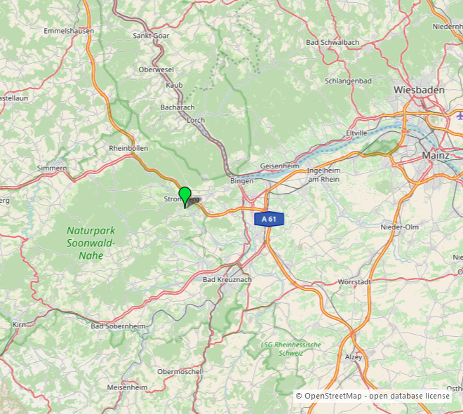 Umgebungskarte 3 Wohngrundst�ck Stromberg