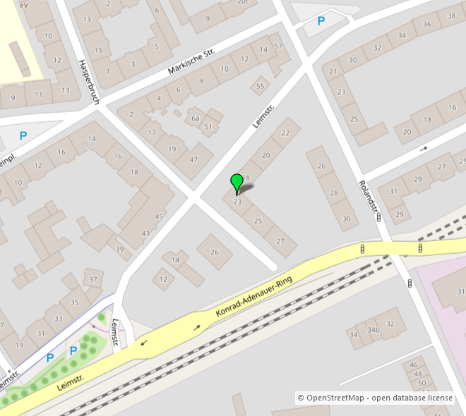 Umgebungskarte 1 Etagenwohnung Hagen